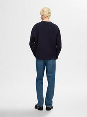 Selected Homme Mike Knit Crewneck Sweatshirt - Sky Captain