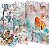 Roger La Borde 5 Pop-out Trifold Cards - Wild Winter's Song Fox