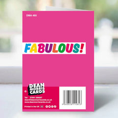 Dean Morris Birthday Calories Card