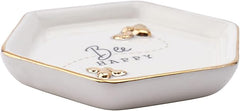 Bee Happy Jewellery Trinket Ring Dish