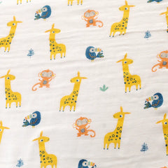 Ziggle Baby Muslin Square Set - Savanna safari animals