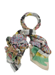 One Hundred Stars - Spring White Scarf