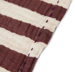 HKliving Cotton Napkins Striped Burgundy - Set of 2