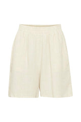 Fransa Juna Linen Shorts Birch Melange