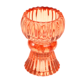 Double Ended Orange Candle Holder
