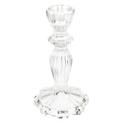 Rex Glass Candle Holder - Clear