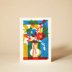 Pressed And Folded Flora 3 Greeting Card