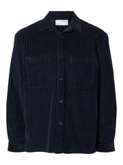 Selected Homme Peter Corduroy Overshirt - Sky Captain