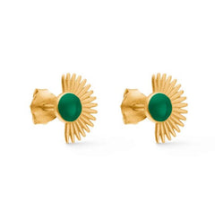Enamel Copenhagen Stud Soleil - Petrol Green