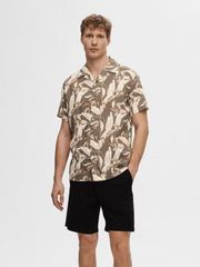 Selected Homme Cuban Collar Shirt - Morel