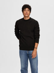 Selected Homme Dane Crew Neck Jumper - Black