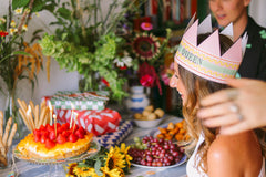 Hadley Birthday Queen Party Hat Card