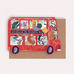 Sister Paper Party Bus Birthday Card