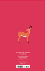 Roger La Borde Eight Foiled Charity Cards - Peace On Earth Animal Wreath