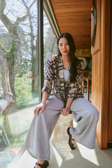 One Hundred Stars Susani Charcoal Kimono