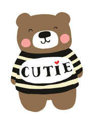 Sooshichacha Cutie Tattoo Birthday Card