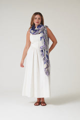 One Hundred Stars Giant Willow Blue Scarf