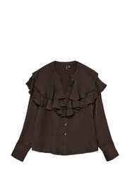 Vero Moda - Flounce Top in Chocolate Torte
