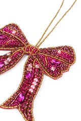 My Doris - Pink Bow Christmas Decoration