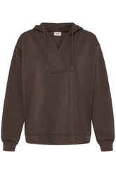 Fransa Aurora Sweatshirt - Hot Fudge