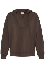 Fransa Aurora Sweatshirt - Hot Fudge