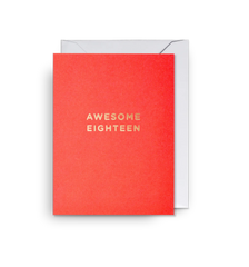 Lagom Design Awesome 18 Birthday Mini Card