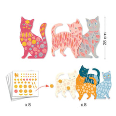 Djeco Elodie’s Cute Cats Stickers
