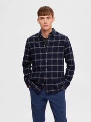 Selected Homme - Flannel Shirt - Sapphire/Simple
