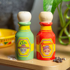 Kikkerland Hot Sauce Salt & Pepper Shakers