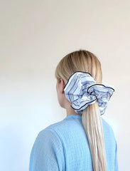 Solar Eclipse Embroidered Giant Scrunchie