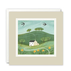 Spring House in the Hills Art Card by Holly Astle & James Ellis