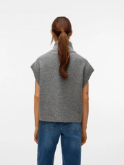 Vero Moda Bang Knitted Vest - Grey Melange