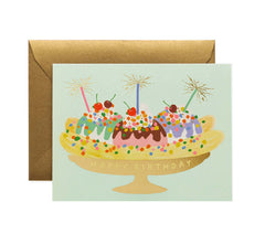 Rifle Paper Banana Split Birthday Card