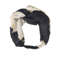 One Hundred Stars Black Stork Headband