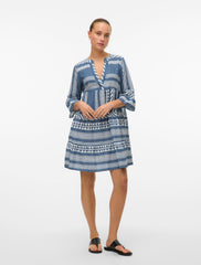 Vero Moda Dicthe Tunic Dress - China Blue/Ibiza Snow