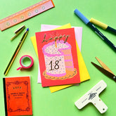 Kerrie Illustrates Age 18 Birthday Card