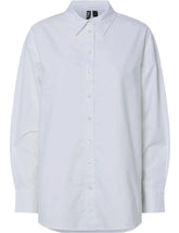 Pieces Poppy Loose Shirt - Bright White