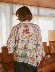 One Hundred Stars - Cornucopia Ivory Kimono