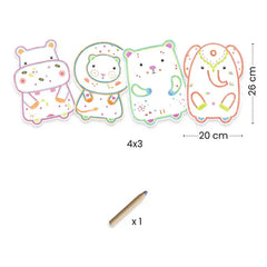 Djeco Magic Colouring Wild Animals