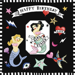 Sooshichacha Girl Power Tattoo Birthday Card