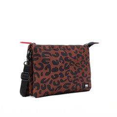 Roka Carnaby Canvas Crossbody Bag - Leopard Print