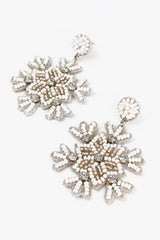 My Doris - Snowflake Silver Earrings