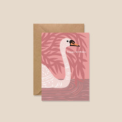 Kiran Ravilious Nina The Cygnet Birthday Card