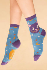 Powder Design - Dreamy Kitty Ankle Socks Ice