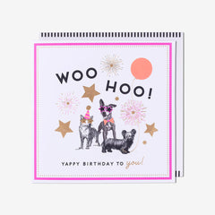 Pigment Woo Hoo Yappy Birthday To You Card