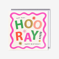 Pigment Hip Hip Hooray Birthday Card