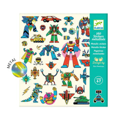 Djeco Metallic Stickers - Robots