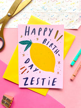 Kerrie Illustrates Happy Birthday Zestie Birthday Card