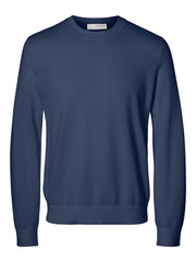 Selected Homme Mora Knit Crew Neck - Oceana