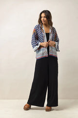 One Hundred Stars Moorish Indigo Kimono